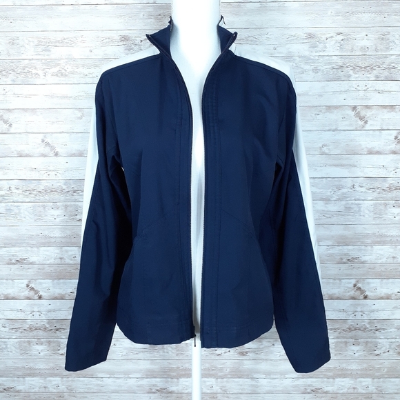 Ativa Jackets & Blazers - Ativa Lightweight Jacket L Blue White 765